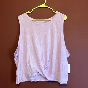 NWT lavender color slightly cropped top